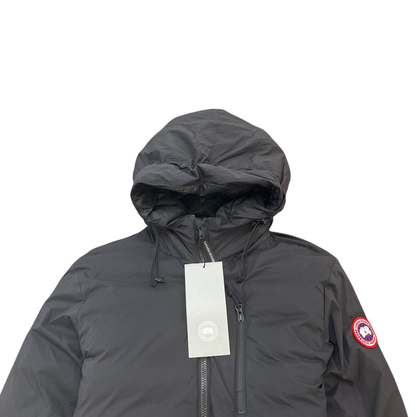 Men's Lodge Hooded Down Jacket Black Size XL - Photo 5