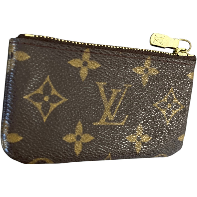 Women's Monogram Key Pouch Keyring Brown