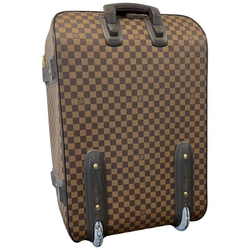 Men's Damier Ebene Pegase 65 Suitcase Brown