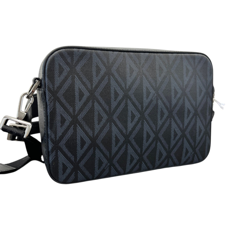 Men's CD Diamond Safari Messenger Bag Black