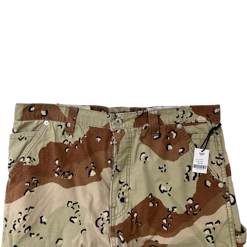Men's La Flare Trousers Brown Size Waist 34"