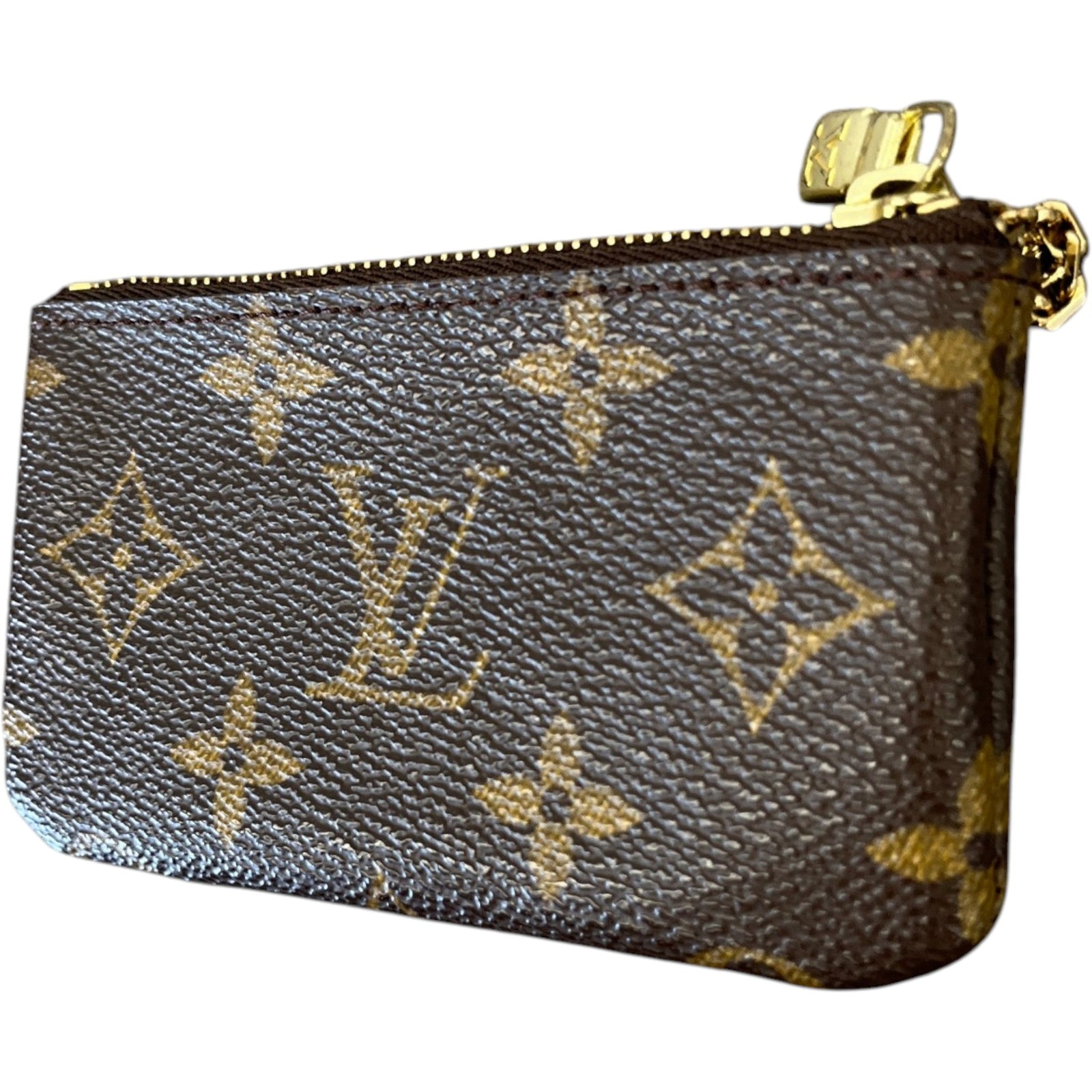 Women's Monogram Key Pouch Keyring Brown - Photo 6