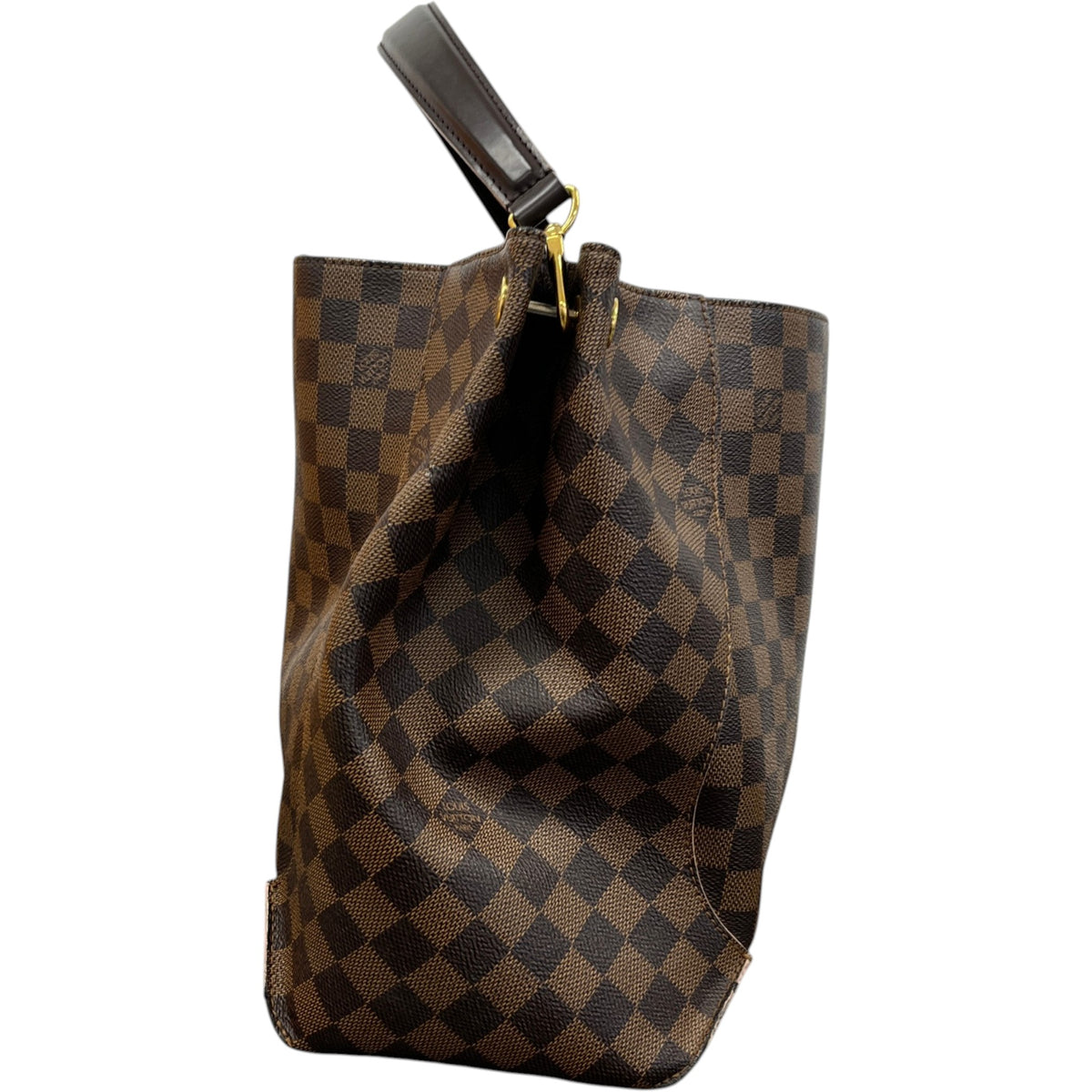 Women's Damier Ebene Caissa Hobo Handbag Brown - Photo 6
