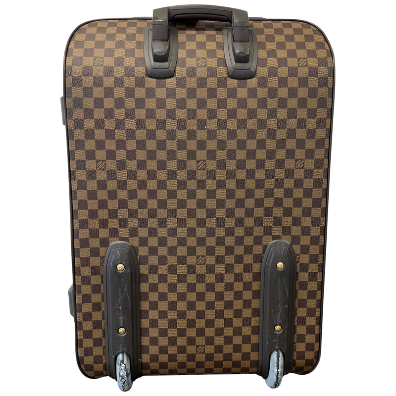 Men's Damier Ebene Pegase 65 Suitcase Brown