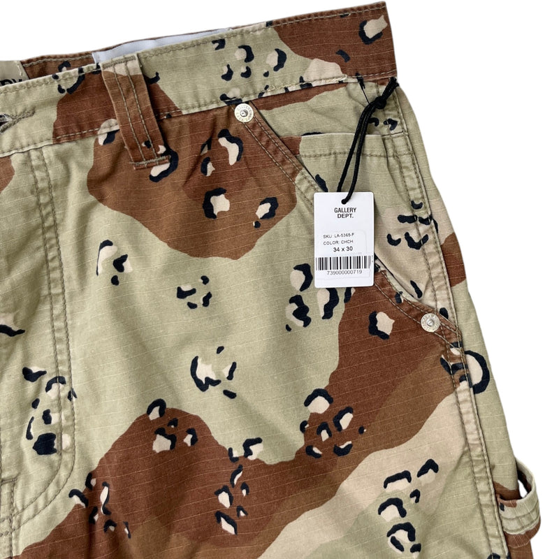 Men's La Flare Trousers Brown Size Waist 34"