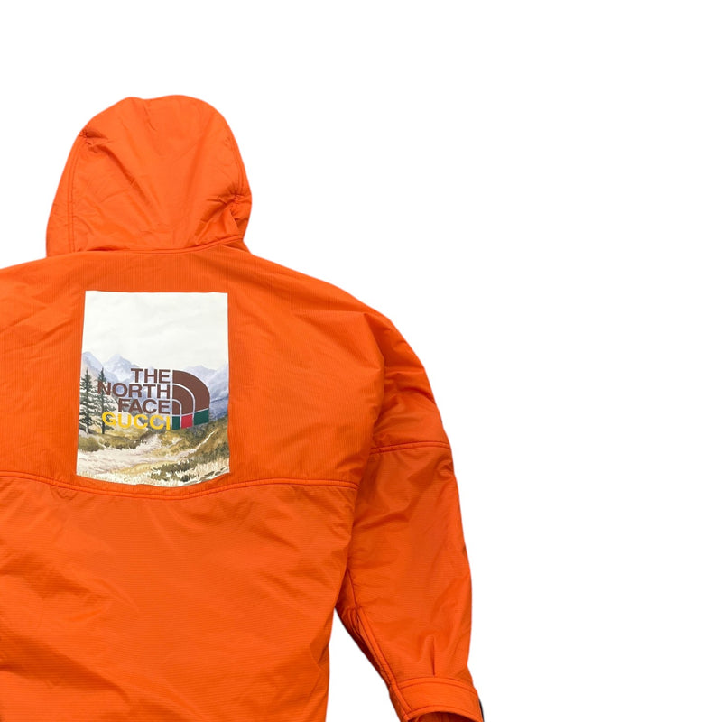 Men's X North Face Down Jacket Orange Size M