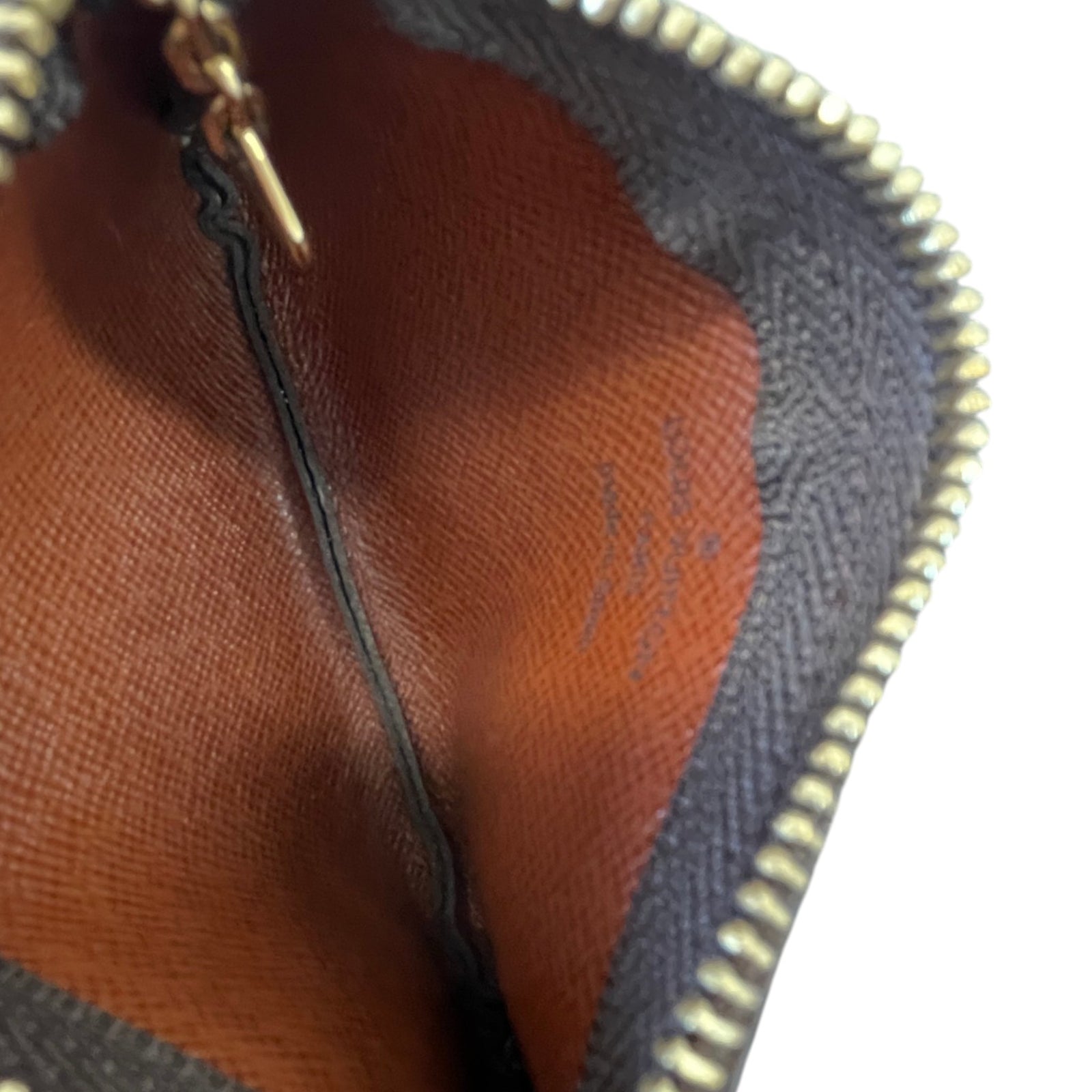 Women's Monogram Key Pouch Keyring Brown - Photo 7