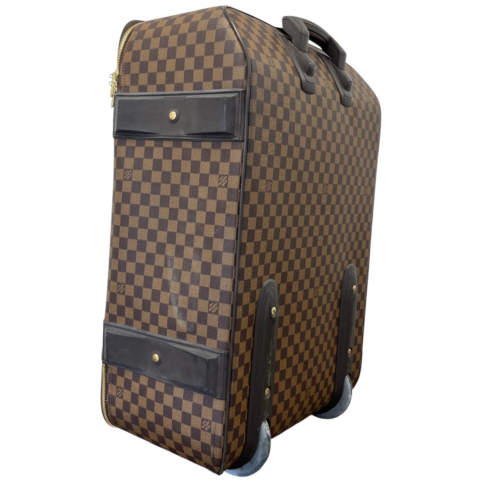 Men's Damier Ebene Pegase 65 Suitcase Brown - Photo 11