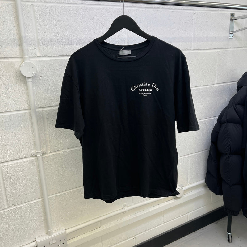 Men's Atelier Logo T-Shirt Black Size L