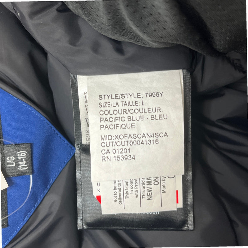 Men's Junior Rundle Bomber Down Jacket Blue Size XXS