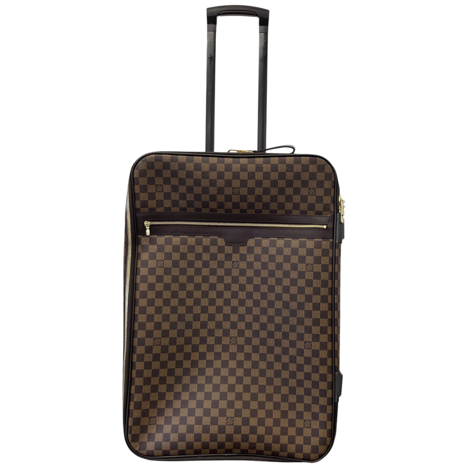 Men's Damier Ebene Pegase 65 Suitcase Brown - Photo 1
