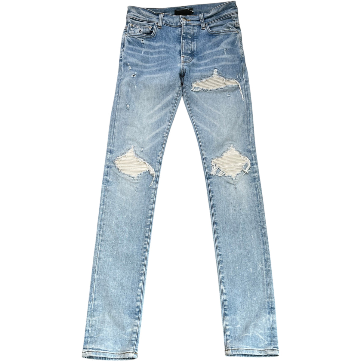 Men's MX1 Distressed Jeans Blue Size S / W30 - Photo 1