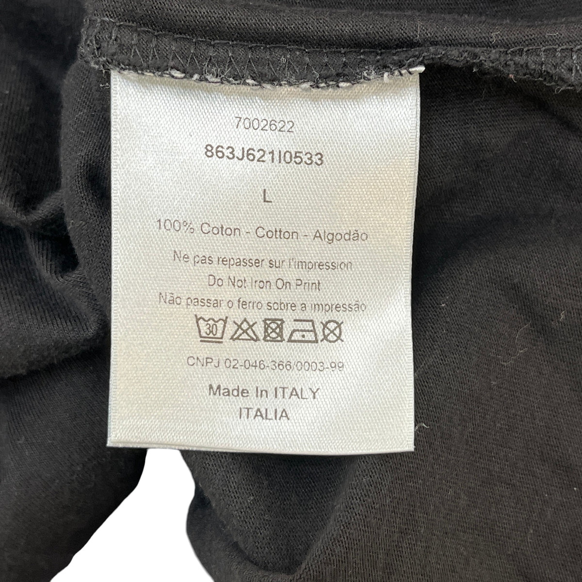 Men's Atelier Logo T-Shirt Black Size L - Photo 5