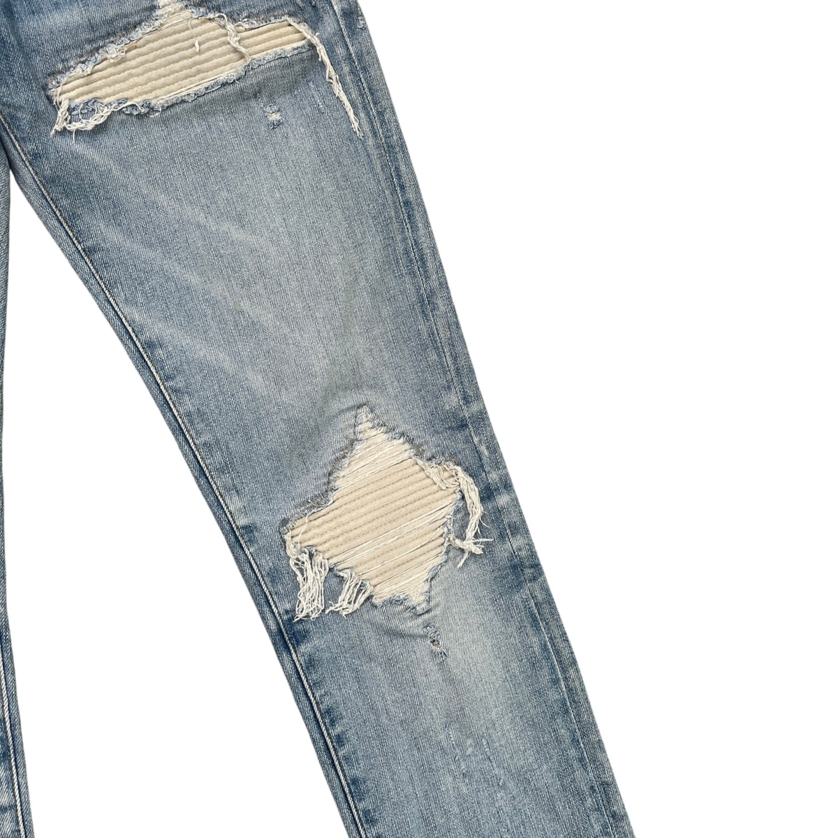 Men's MX1 Distressed Jeans Blue Size S / W30 - Photo 5