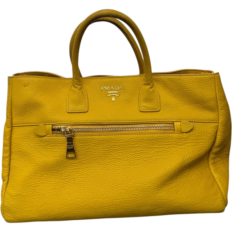 Women's Zip Tote Handbag Yellow