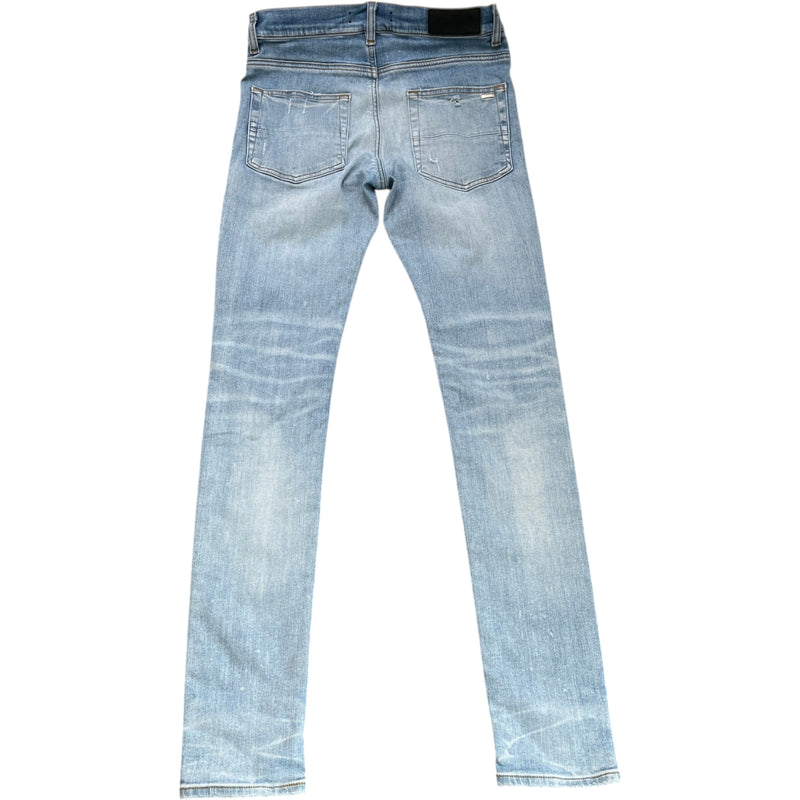 Men's MX1 Distressed Jeans Blue Size S / W30