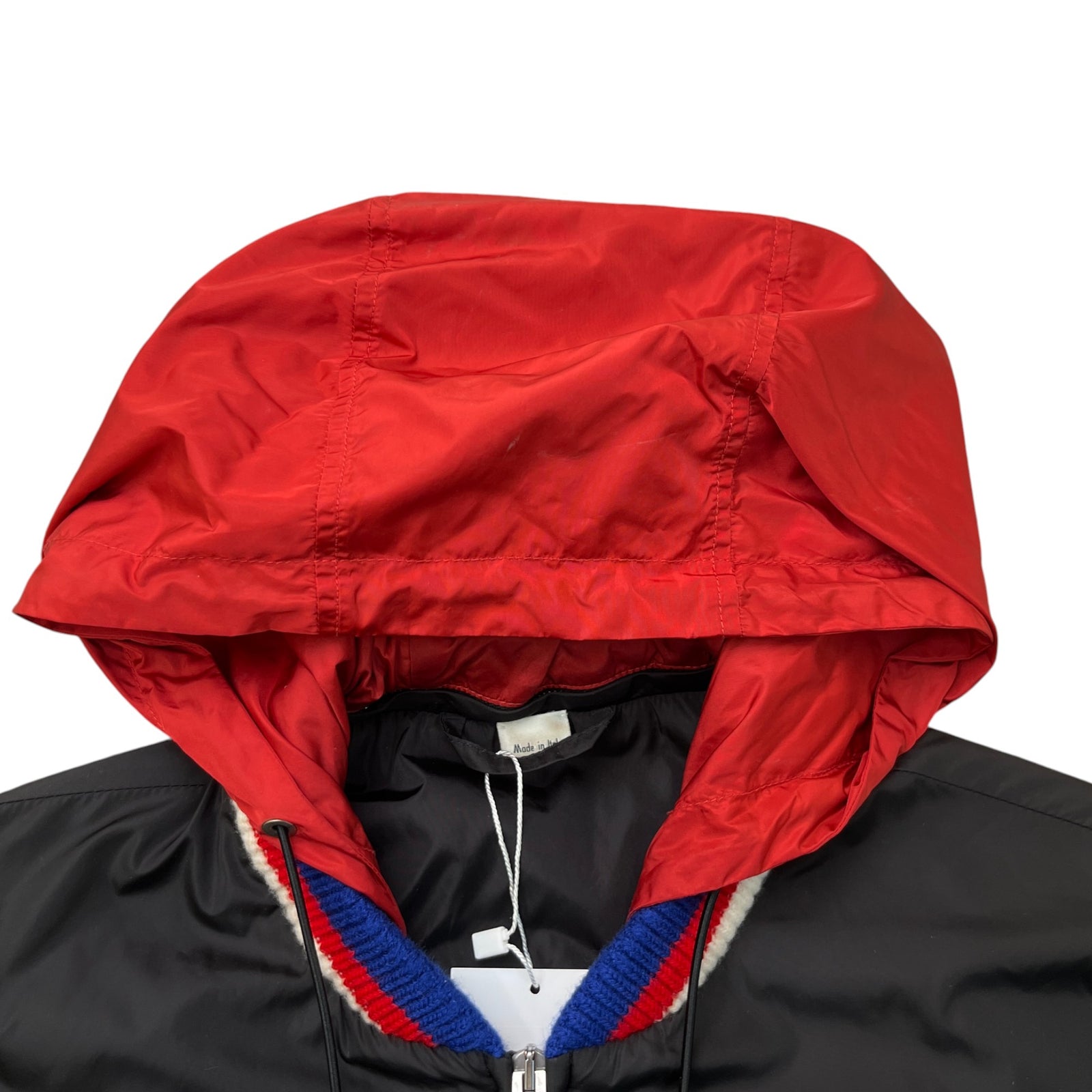 Men's Gg Zip Up Logo Print Windbreaker Black Size IT 48 / M - Photo 5