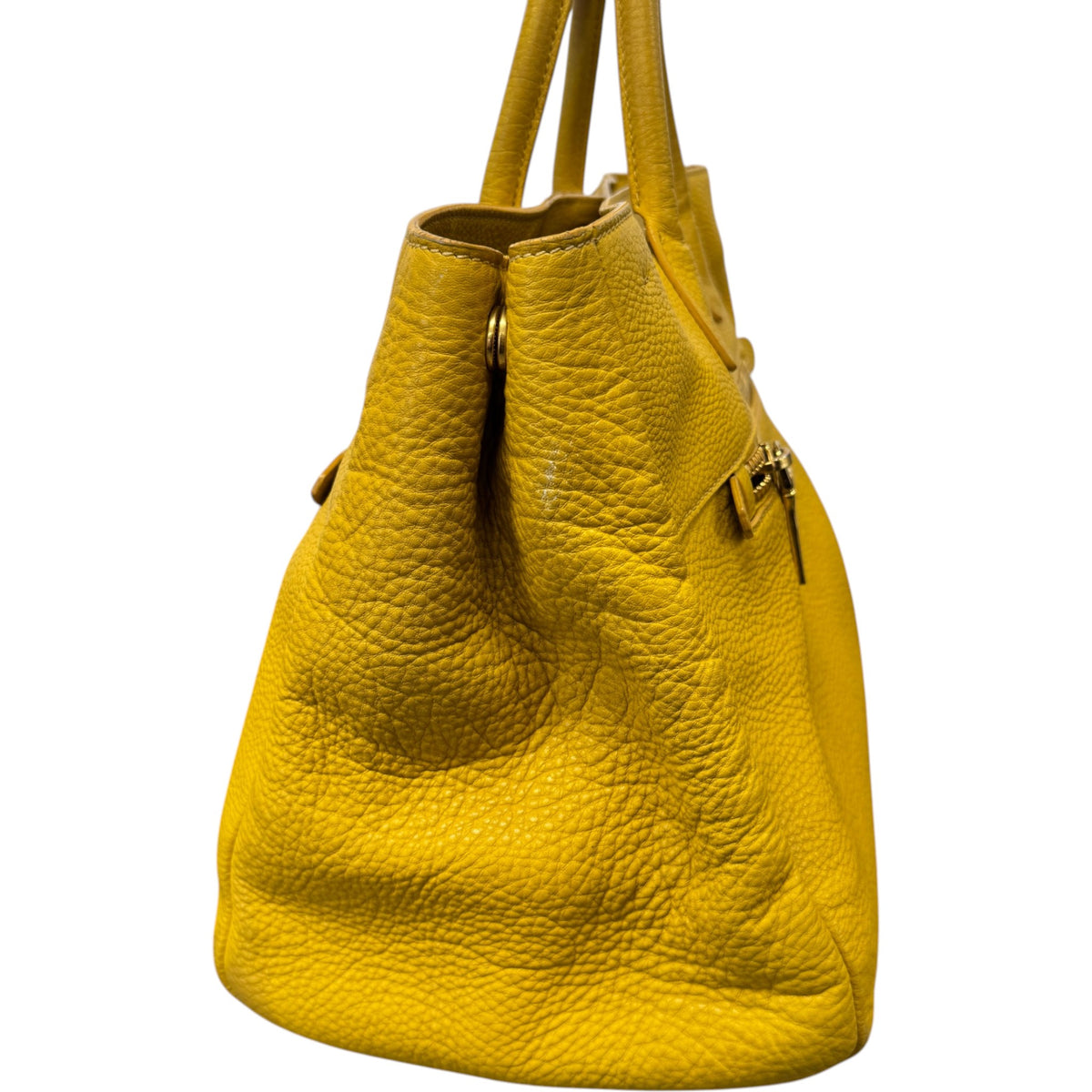 Women's Zip Tote Handbag Yellow - Photo 9