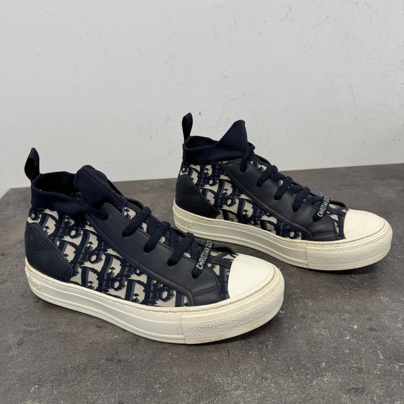 Women's Walk'n'Dior High Trainers Navy Size UK 4.5 / EU 37.5