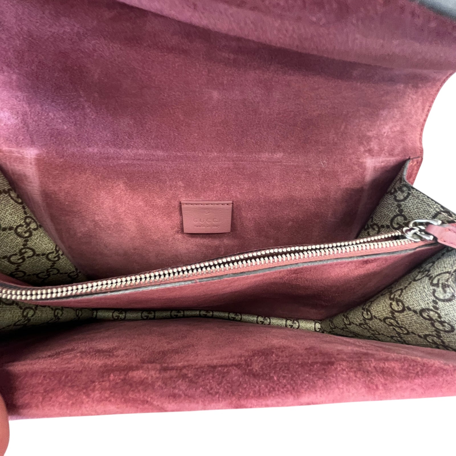 Women's Medium GG Supreme Blooms Dionysus Handbag Beige - Photo 12