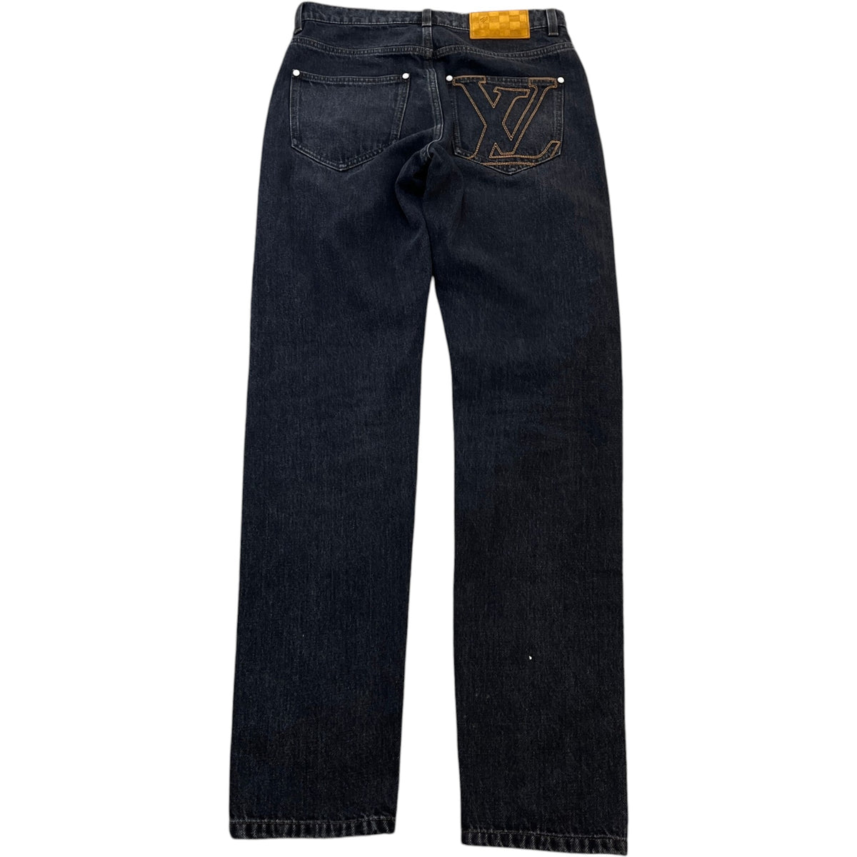 Men's LV Skate Jeans Black Size W29 - Photo 2