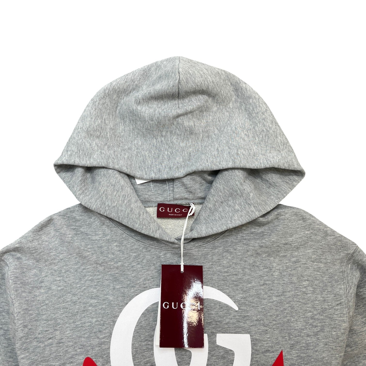 Women's Logo Print Hoodie Grey Size M - Photo 5