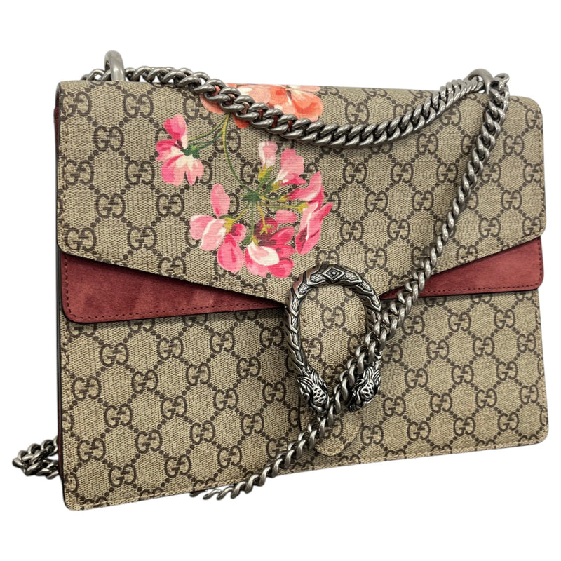 Women's Medium GG Supreme Blooms Dionysus Handbag Beige