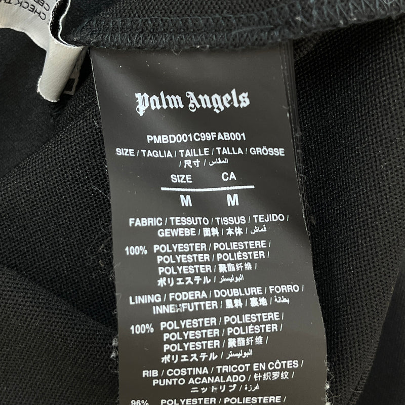 Men's Logo Print Track Jacket Black Size M