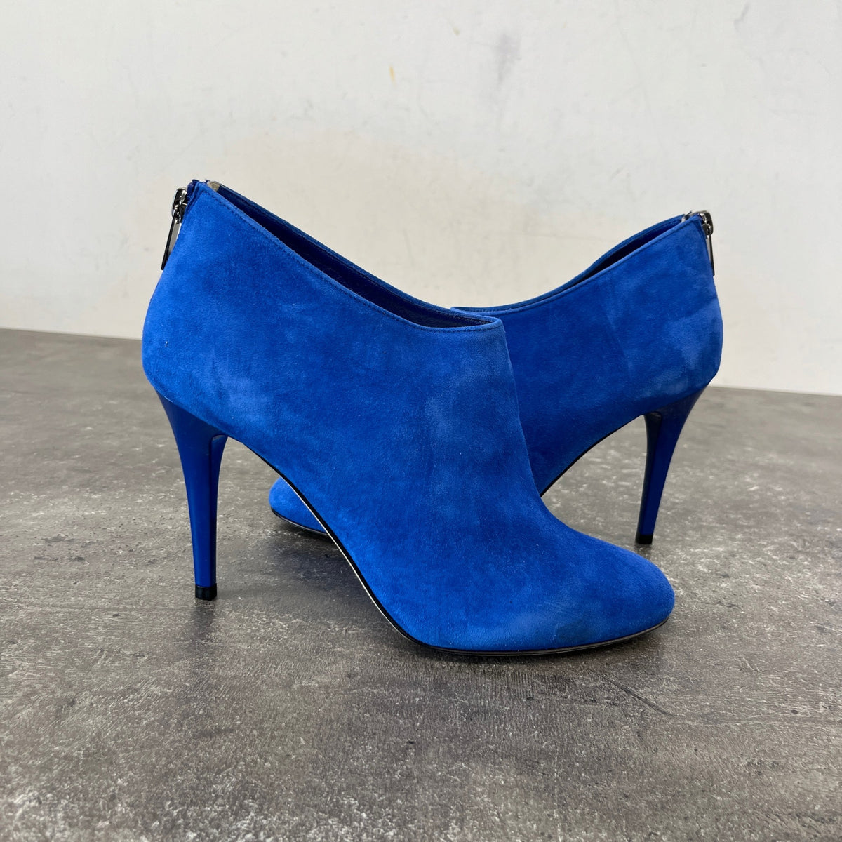Women's Ankle Bootie Heels Blue Size UK 5.5 / EU 38.5 - Photo 12