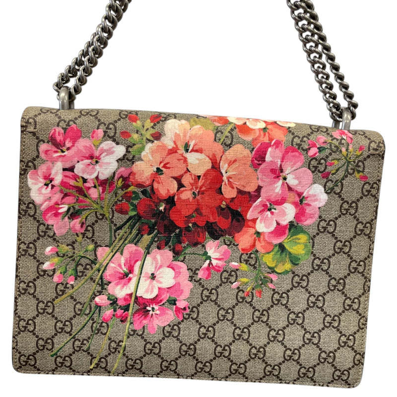 Women's Medium GG Supreme Blooms Dionysus Handbag Beige