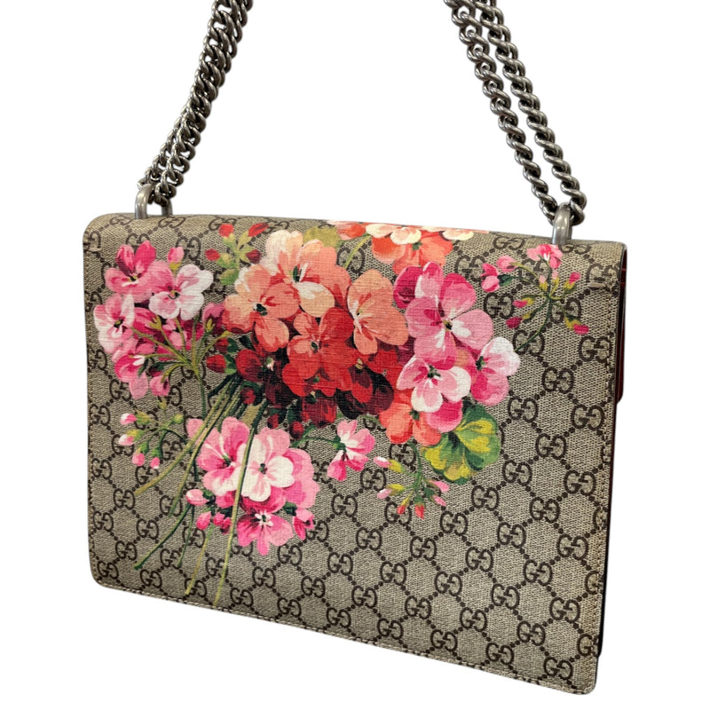 Women's Medium GG Supreme Blooms Dionysus Handbag Beige