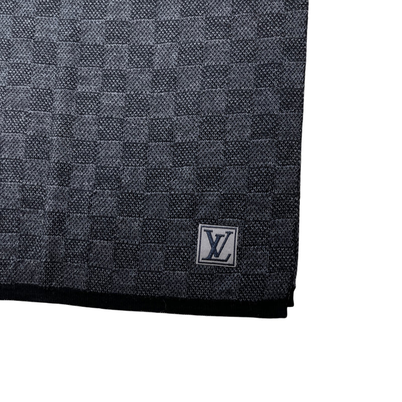 Men's Petit Damier Scarf Black