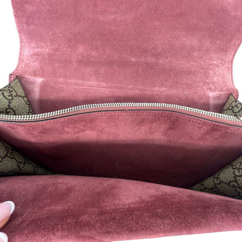 Women's Medium GG Supreme Blooms Dionysus Handbag Beige