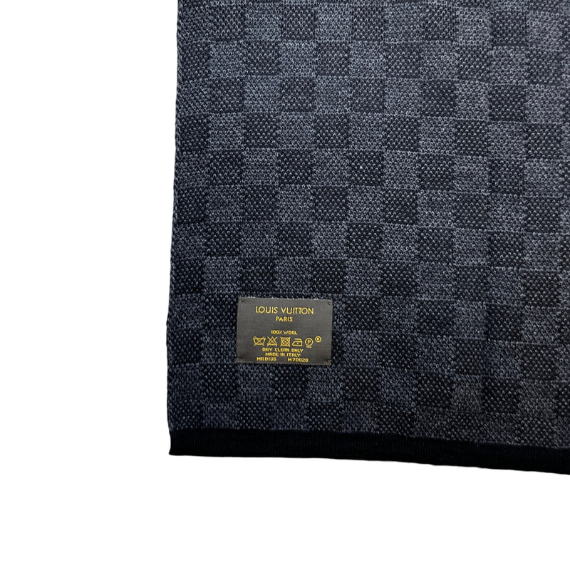 Men's Petit Damier Scarf Black