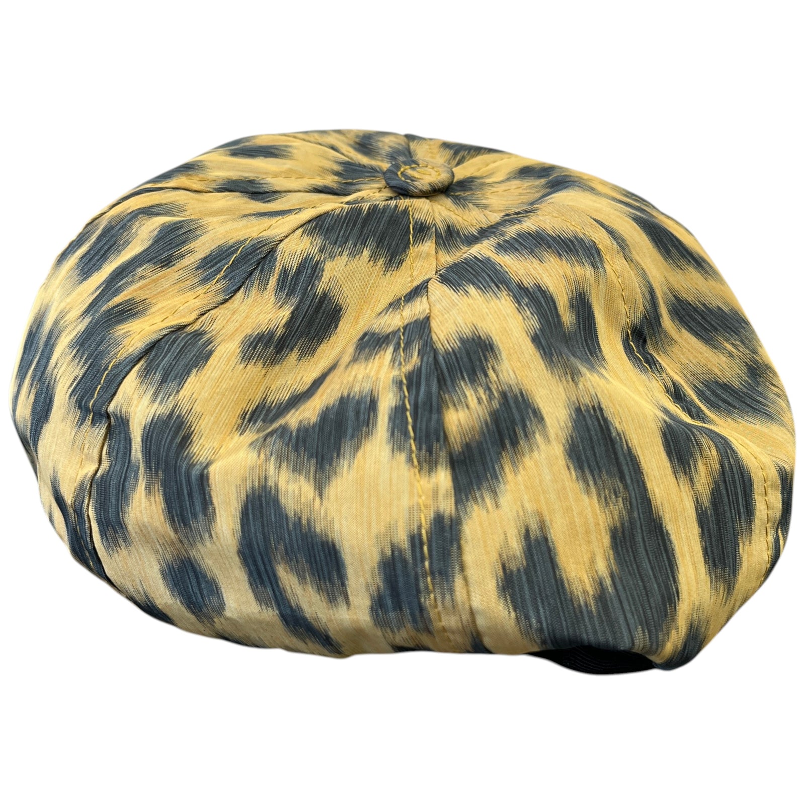 Leopard Printed Beret Hat Black - Photo 1