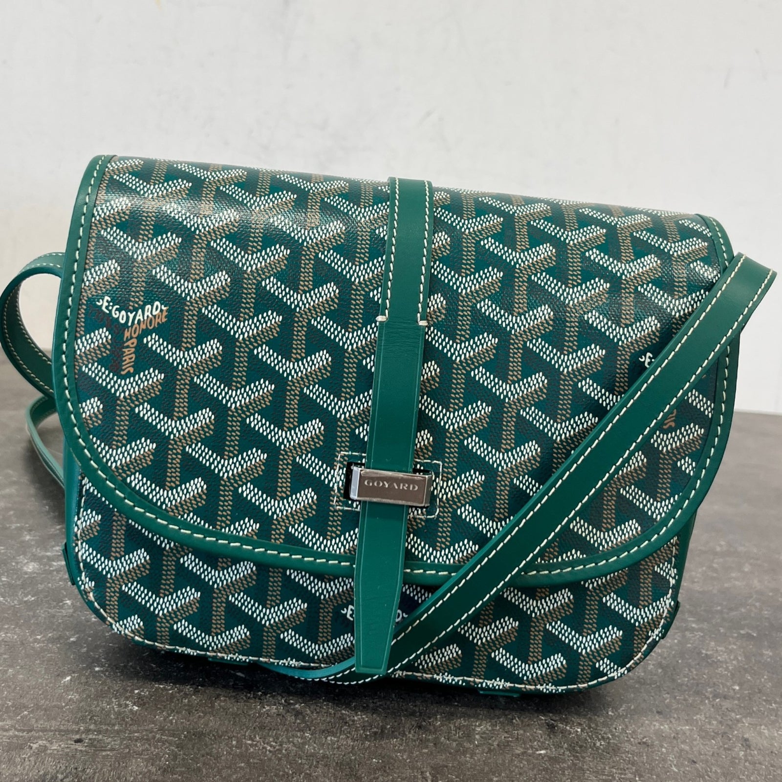 Men's Belvedere Pm Messenger Bag Green - Photo 14