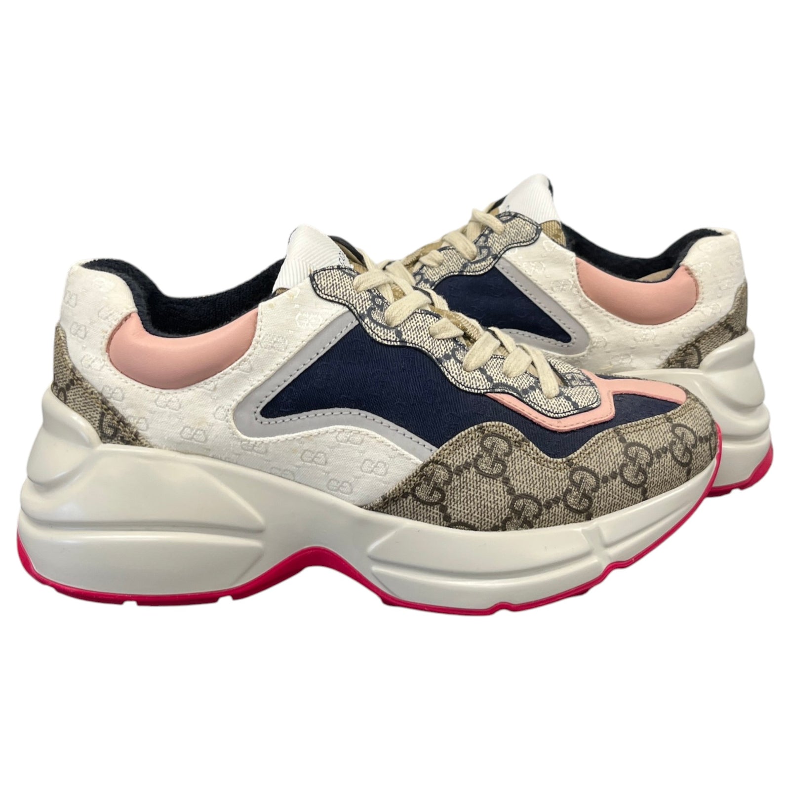 Women's Rhyton Low Trainers White Size UK 2 / EU 35 - Photo 3