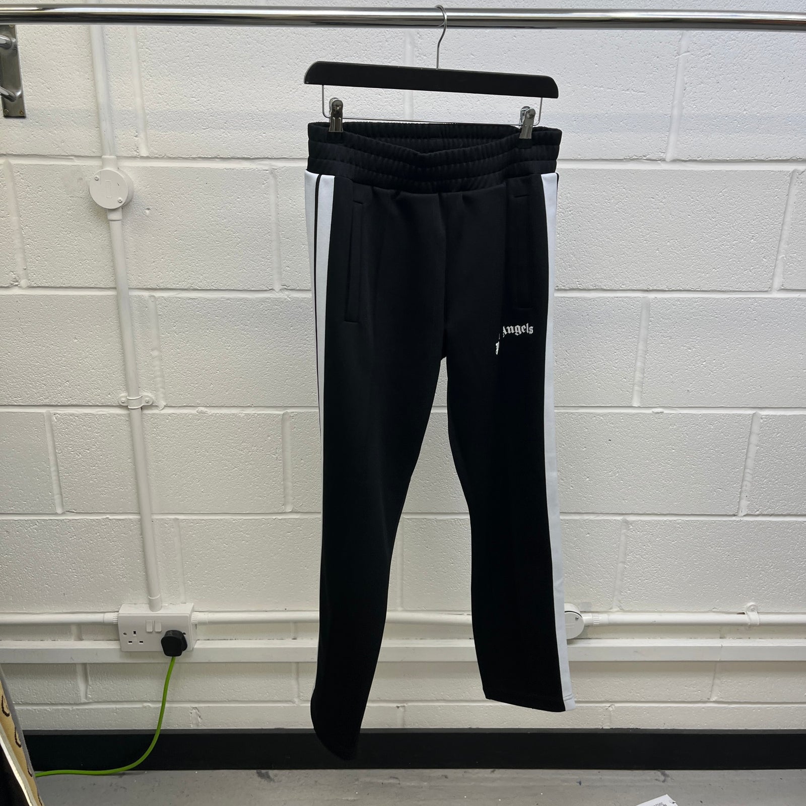 Men's Logo Print Joggers Black Size W38 - Photo 7