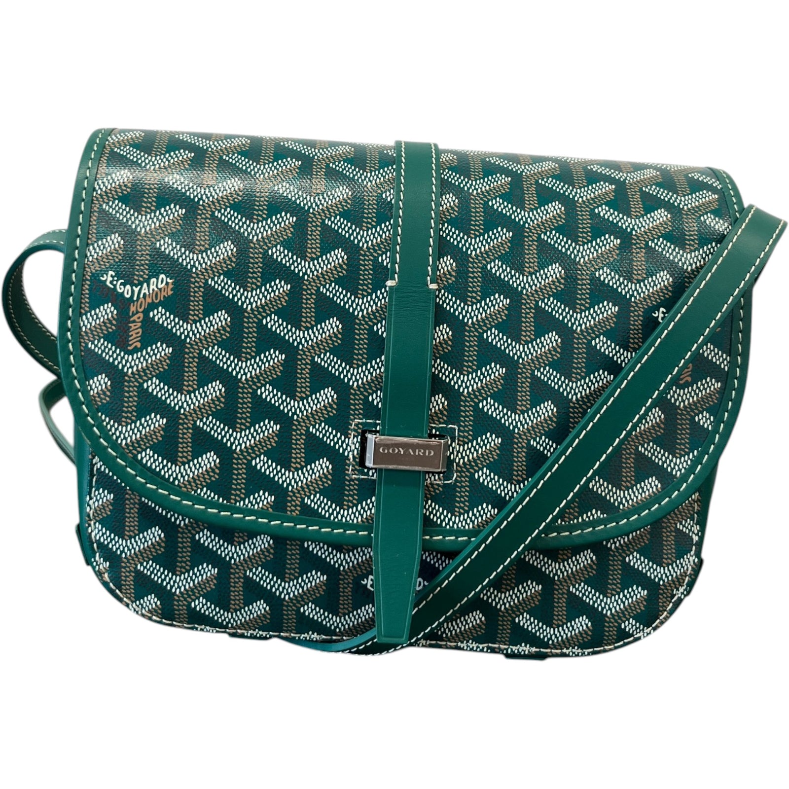 Men's Belvedere Pm Messenger Bag Green - Photo 1