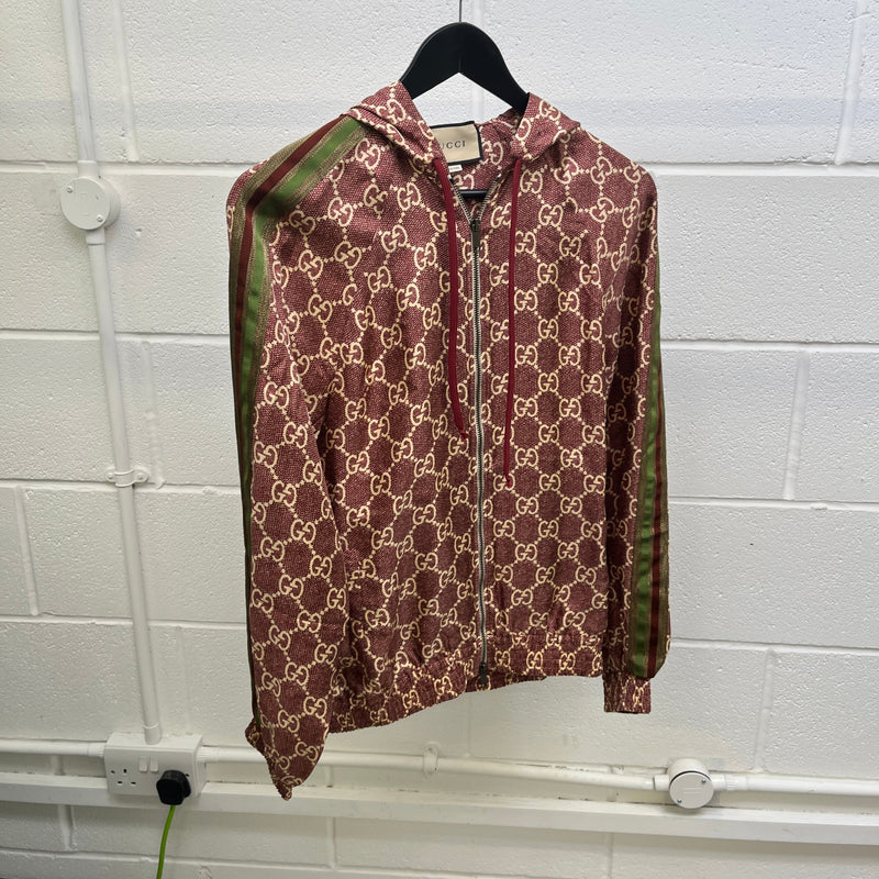 Women's GG Supreme Twill Hoodie Red Size UK 8 / EU 36