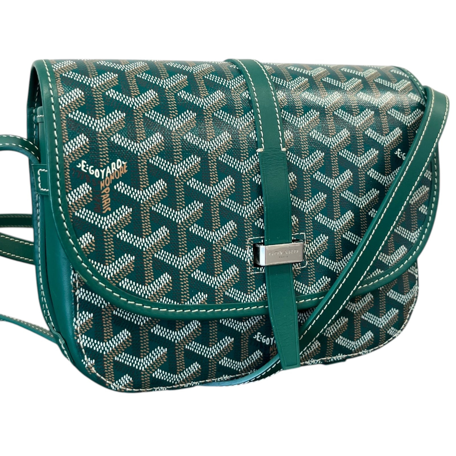 Men's Belvedere Pm Messenger Bag Green - Photo 4