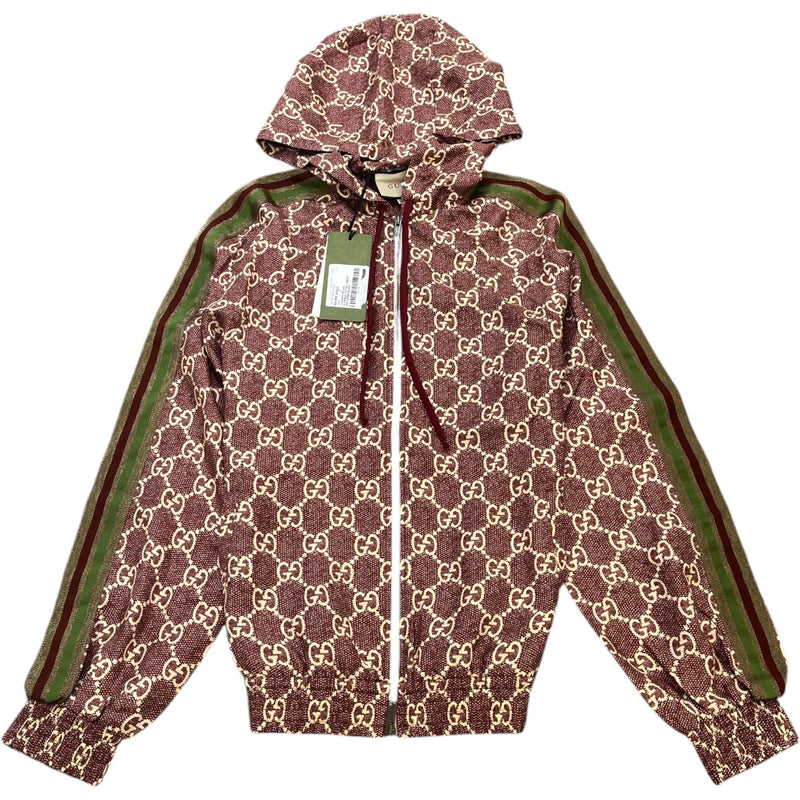 Women's GG Supreme Twill Hoodie Red Size UK 8 / EU 36