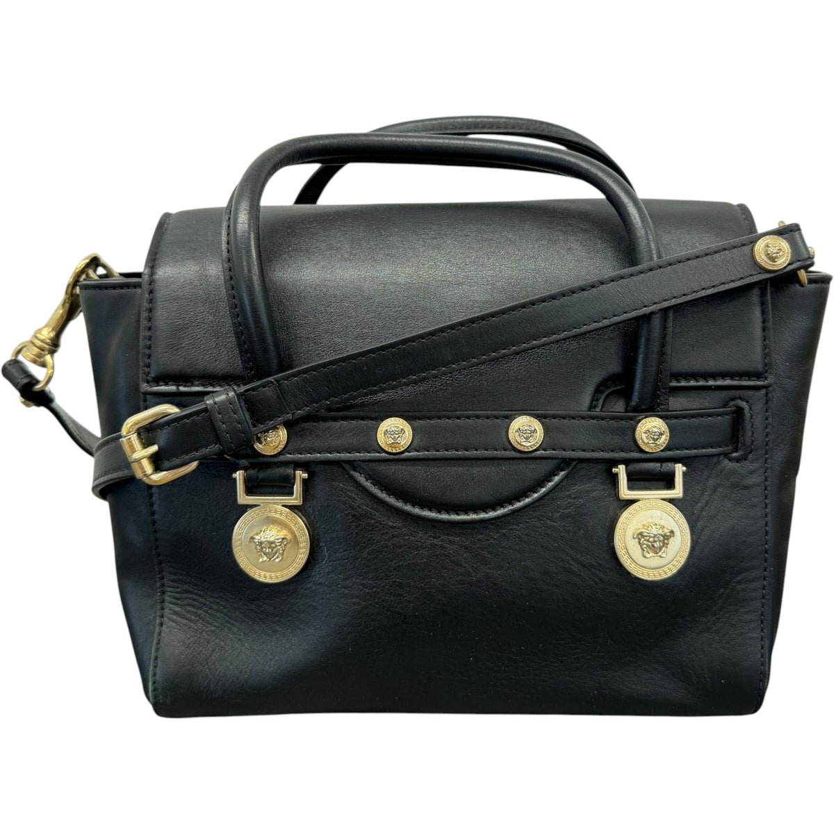 Women's Medusa Logo Handbag Black - Photo 3