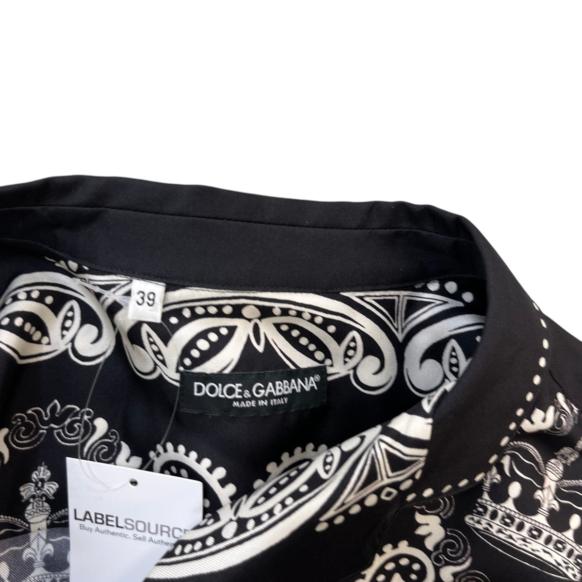 Men's Bandana Print Short Sleeve Shirt Black Size M - Photo 7