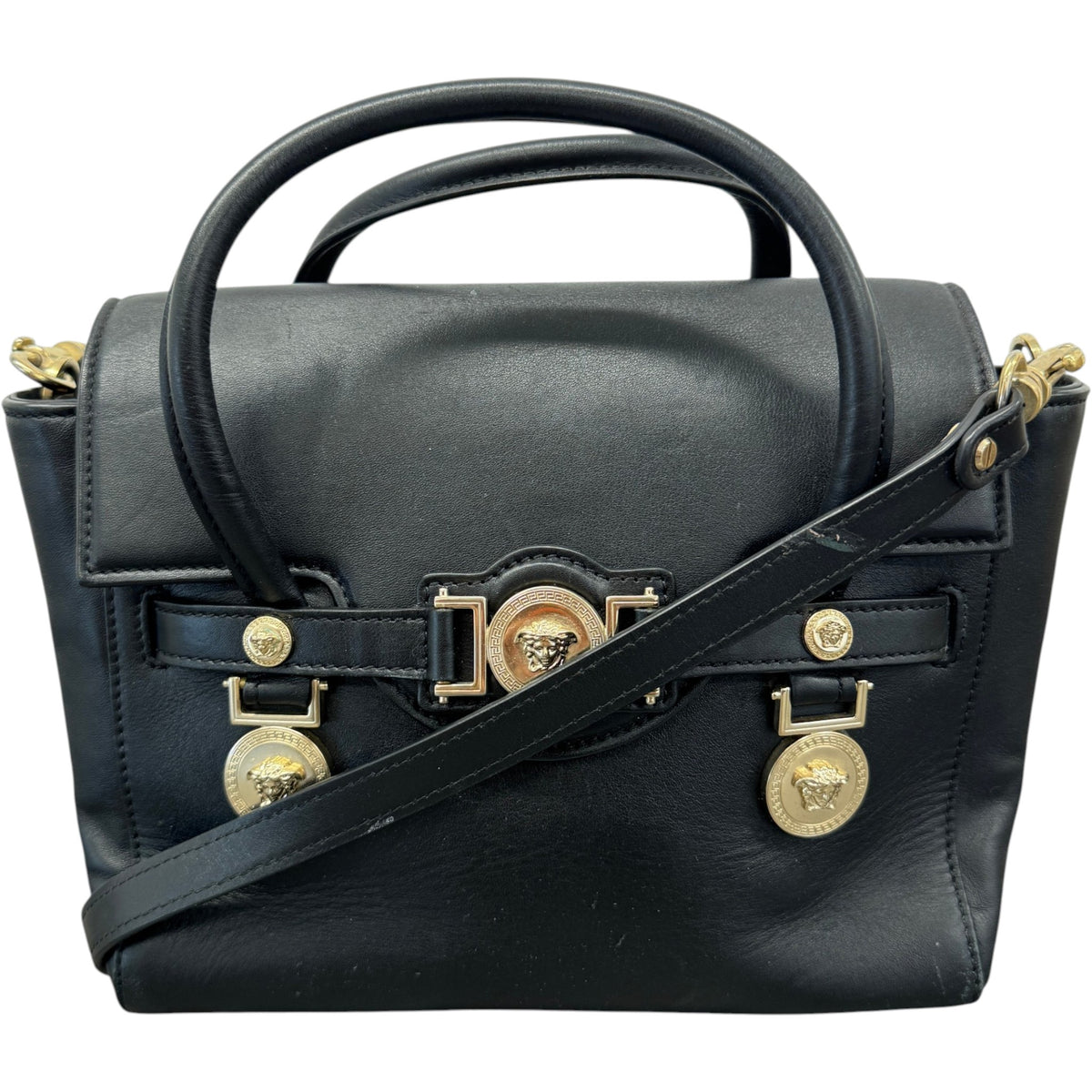 Women's Medusa Logo Handbag Black - Photo 1