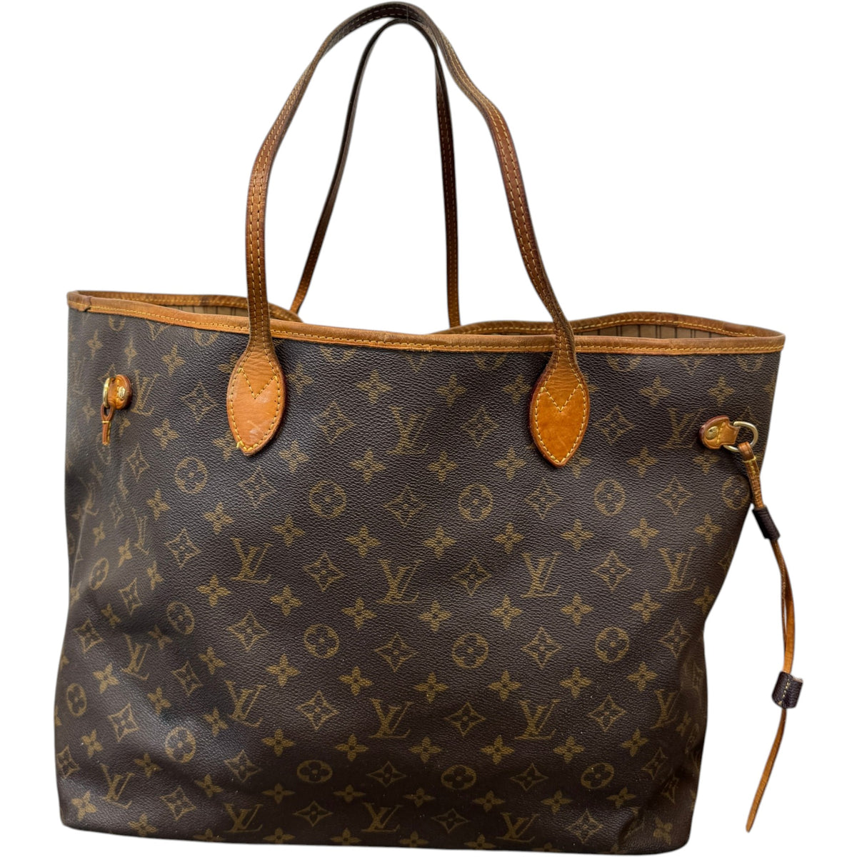 Women's Monogram Neverfull GM Tote Handbag Brown - Photo 1