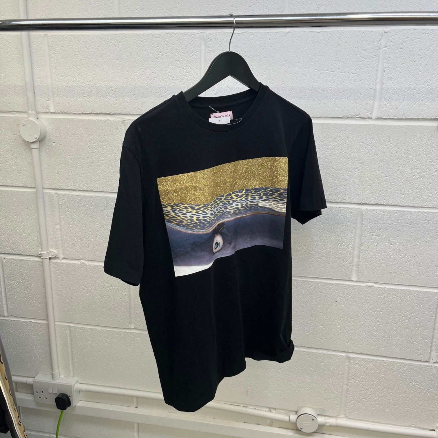 Men's Glitter Skate T-Shirt Black Size S - Photo 7