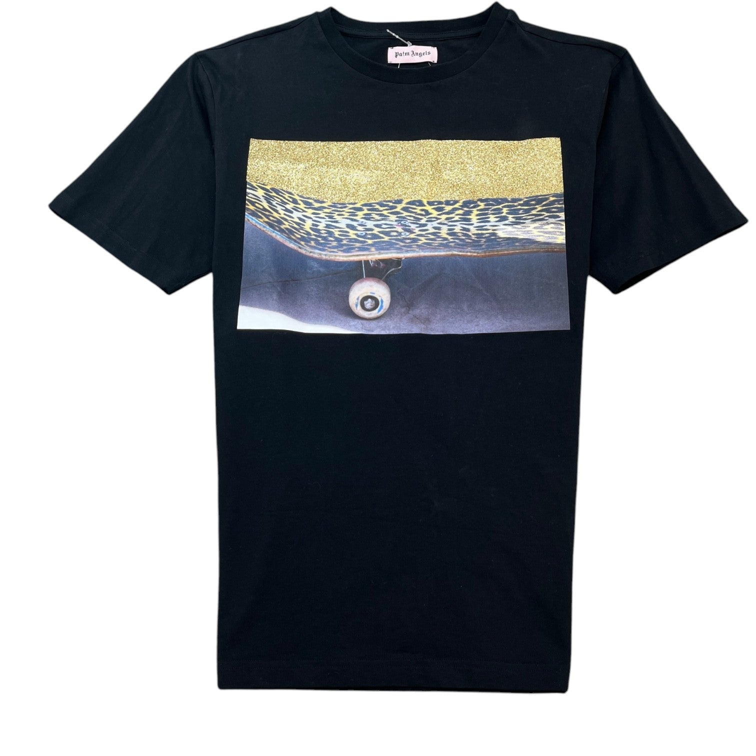 Men's Glitter Skate T-Shirt Black Size S - Photo 1
