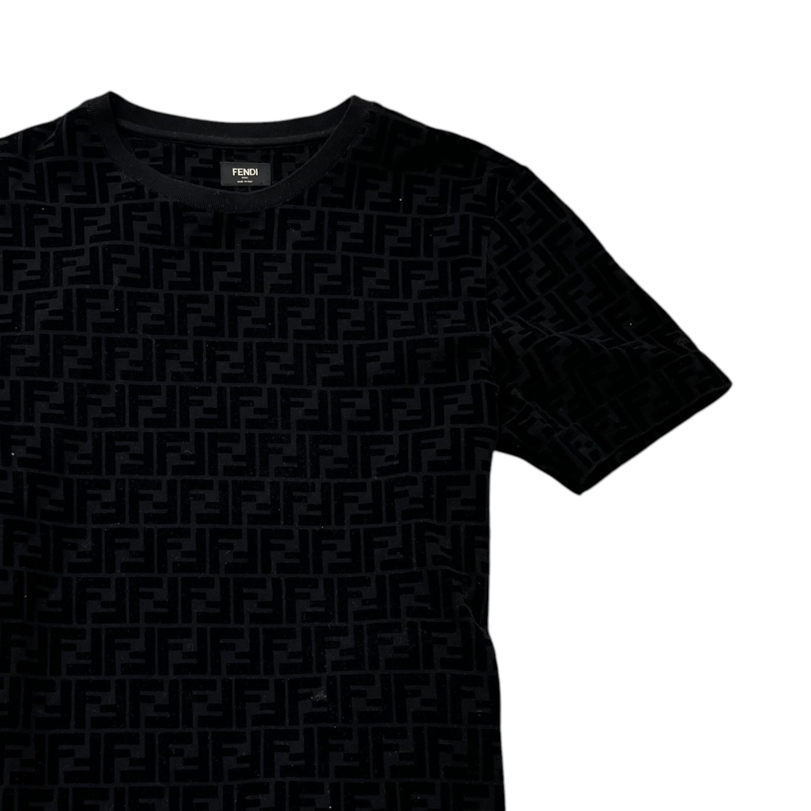 Men's Ff Monogram T-Shirt Black Size S - Photo 3