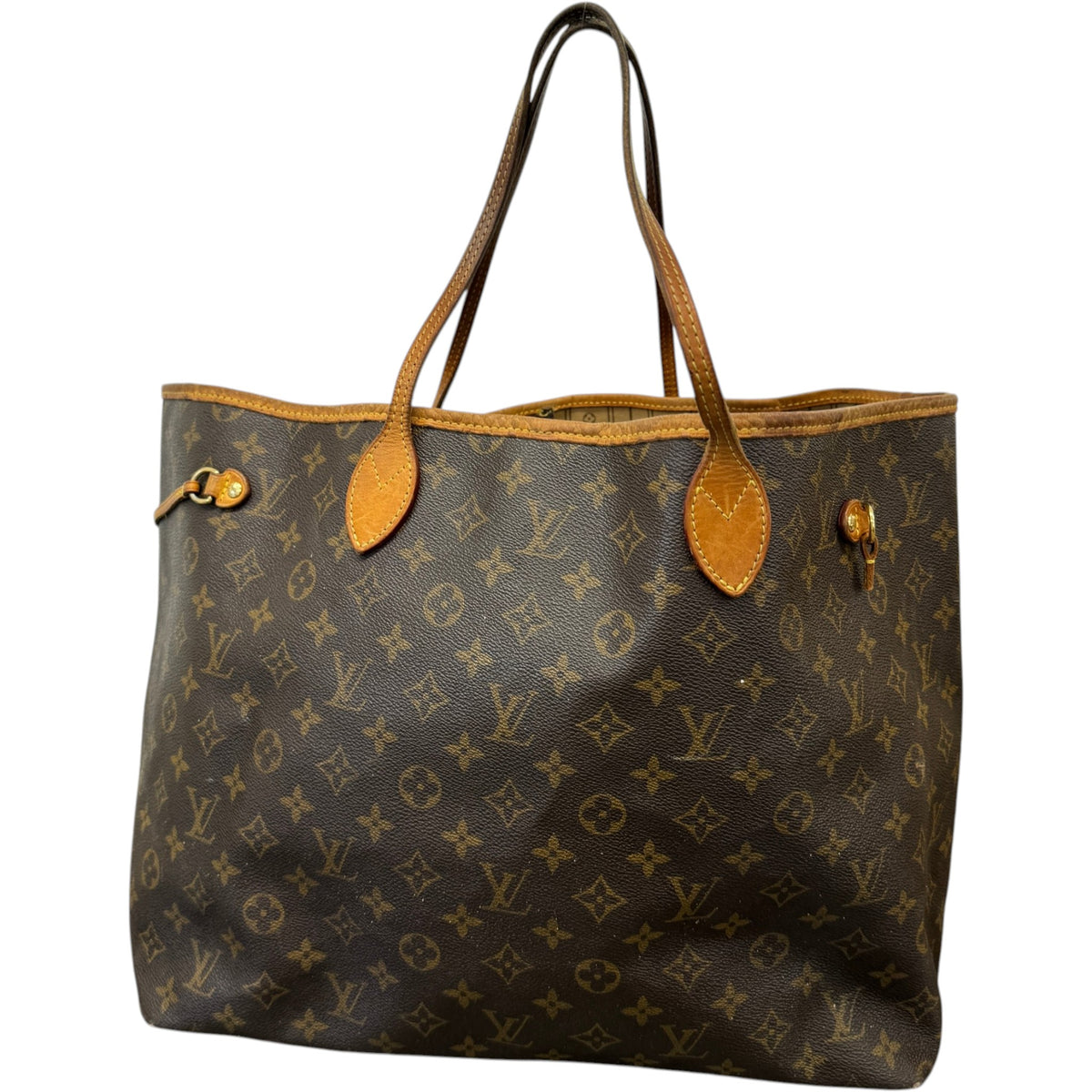 Women's Monogram Neverfull GM Tote Handbag Brown - Photo 9